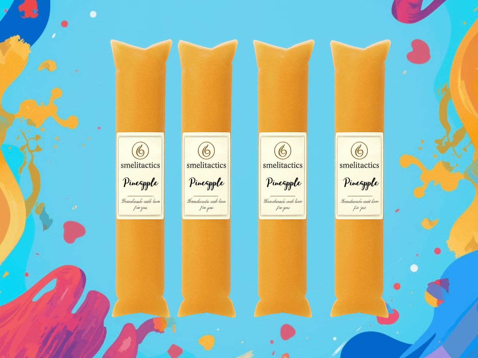 Pineapple Sea Moss Popsicle – 4 Pack Bundle